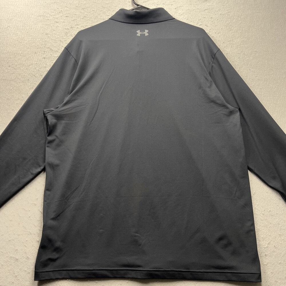 Under Armour Mens Long Sleeve Polo Shirt XL Black Tactical Performance Stretch - Picture 8 of 10